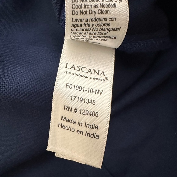 Lascana Shirt dress embroidered in marine blue. - Picture 7 of 10